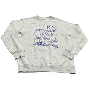 Gracie Abrams Felt Good About You Crewneck Pullover Sweatshirt Small
